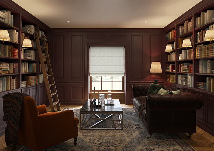 Culross (Blackout), Speckled White - Twist&Fit Roman Blind - Image 8